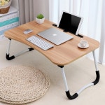 다용도 1인용 좌식 접이식 침대 베드 트레이 테이블 노트북 컴퓨터 독서 초등학생 책상 접이식 테이블-블루