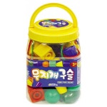 무지개구슬 블럭 놀이 실꿰기 만들기 블록 장난감