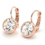 크리스탈 로즈골드 드롭귀걸이