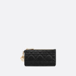 DIOR 레이디 디올 스몰 지퍼 카드 지갑 블랙 S0478ONMJ M900
