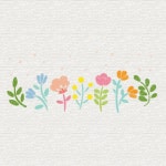 스텐실도안 2142 꽃가루 날리는 들꽃 가든스텐실