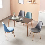 유씨엠 유씨엠 코코젤라 마블 세라믹 골드스틸 4인 식탁세트 1300