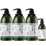 더블모 어성초 샴푸 1000ml x 3 개 세트 + 헤어팩 150ml