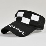 보드미 체크니트 스포츠 썬캡 골프모자 G125693