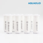 샤워플러스 아쿠아듀오 싱크대 핸디형 자바라 손잡이 녹물필터 8개 SET SF-3000