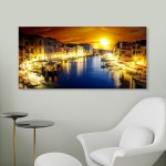 스피엘 LED액자 캔뷰 - 베니스의 노을 인테리어 조명 캔버스 액자