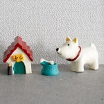 꾸미까 도그 빌리지 3종 장식