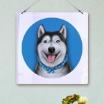 꾸밈 nt912-행잉액자 안녕댕댕아02 사각원형