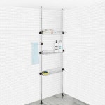 H-기둥식욕실선반 600 3단 화장실 정리 수납장 수납