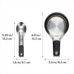 옥소 굿 그립 스테인리스 계량컵 스푼 8종 세트 컵 4개 4개 Cups