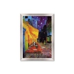 500피스퍼즐 밤의 카페테라스 모던핑크 액자세트