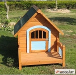 강아지 원목 하우스 편백나무 대형 1P 애견 실내 야외