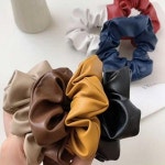 레트로 감성 가죽 머리끈 헤어밴드 헤어끈 곱창밴드