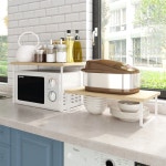 전자렌지 렌지장 정리대 전자렌지수납장 주방 전자레인지 선반 주방 데스크 2단 선반