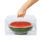 에이치티 수박 냉장보관용기 플라스틱 포장케이스 4종 1 반토막 대형 50p
