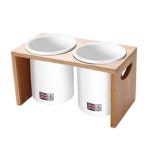 크라운포드 수저통 세트 도자기 수저정리함 보관함 2p