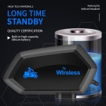 무선 헤드셋 인터폰 오토바이 인터콤 통신 시스템 소음 제거 헬멧