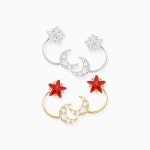 은침 엔젤 스타 앤 문 귀걸이