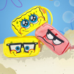 스폰지밥 캐릭터 2단 지퍼 스트랩 필통 파우치 3types 1 뚱이