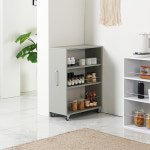 M292 3단 슬라이딩 틈새 수납장 600