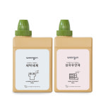 웅진 액상 세탁세제 1000ml + 섬유유연제 1000ml