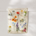 태피스트리 식물 야생화 벽 꽃 트리 홈 장식 가림막