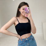 틴더 사각 스퀘어넥 컬러 튜브탑 브라