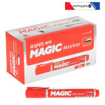 모닝글로리 유성 매직마카 12개 적색