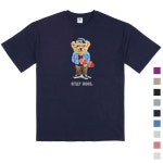 폴앤폴 스테이 쿨 곰돌이 오버핏 옆트임 반팔 티셔츠 남여공용