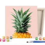 아이러브페인팅 DIY 캔버스 액자형 명화 그림그리기 미니 파인애플 25x25