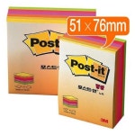 3M 포스트잇 CU 32 형광 3개 51X76