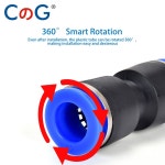 CG 60 개 상자 세트 공기 직선 공압 피팅 수도관 퀵 릴리스 커넥터 4 6 플라스틱 호스 커플 링 Kit