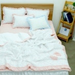 에어 뱀부 시어서커 누빔이불 세트 Q