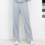 블레오 여성 봄 가을 편한 밴딩 일자 와이드 팬츠