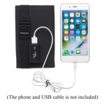 접이식 태양광 패널 방수 USB 태양 전지 셀 휴대용 야외 휴대폰 전원 배터리 충전기 캠핑 하이킹용 20W 5V