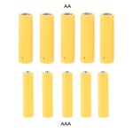 5PCS LR06 AA LR03 AAA 크기 더미 가짜 배터리 설정 쉘 자리 표시 자 실린더 지휘자 파란색 1 AA