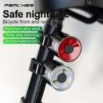 자전거 미등 알루미늄 합금 가시성 헬멧 액세서리 MTB LED 헤드 라이트 프론트 리어 사이클링