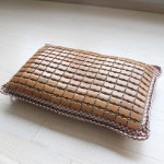 대나무 탄화마작 베개 체크 타입