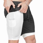 허리밴딩 운동복하의 웨이트북 반바지 헬스복 남자 블랙L