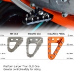 NICECNC 브레이크 페달 레버 팁 플레이트 KTM SXF XC XCF EXC EXCF XCW TPI SD 6D 125 150 200 250 300 350 400 450
