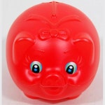 빨간 돼지저금통-특대 선물 캐릭터저금통 은행저금통