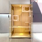 고양이 케이지 빌라 가정용 단단한 나무 실내 캐비닛 집 럭셔리 대형 2 층