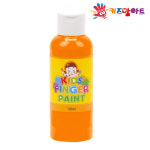 키즈맘아트 미술놀이 핑거페인트 낱색 주황색