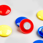 컬러 원형 자석홀더 48p세트 냉장고 메모 마그넷