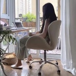 백조 디자인 인테리어 1인용 의자 인용