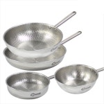 키친아트 키친아트 퀸엠보 통5중 스텐 인덕션 프라이팬세트 4종(프라이팬20,28+궁중팬20,28)