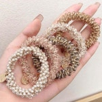 비즈 머리끈 헤어 고무줄 밴드 악세사리 머리끈