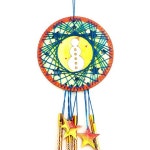 만들기 패키지 스트링아트 크리스마스 풍경 눈사람 아이와 만들기