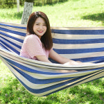 캐빈 캠핑 해먹 2인용 캔버스 야외 그네침대