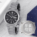 카시오 클래식 데이데이트 로마문자 메탈 시계 mtp1384d1a